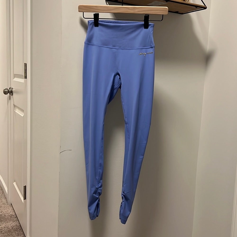 Whitney Simmons x Gymshark collection blue leggings in size small